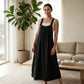 Women's Casual Overall Maxi Dress with Pockets