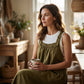 Women's Casual Overall Maxi Dress with Pockets