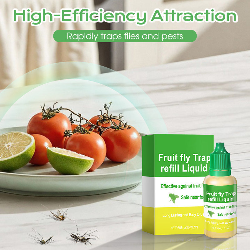 Fruit Fly Trap Refill Liquid Set for Indoors