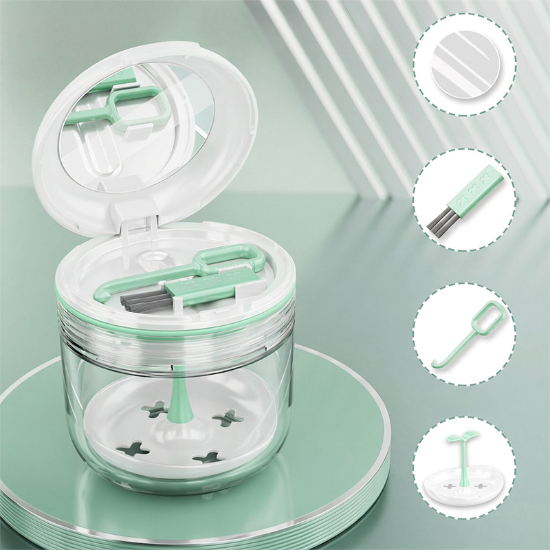 Leakproof Retainer Case with Mirror Portable Aligner Soaking Box