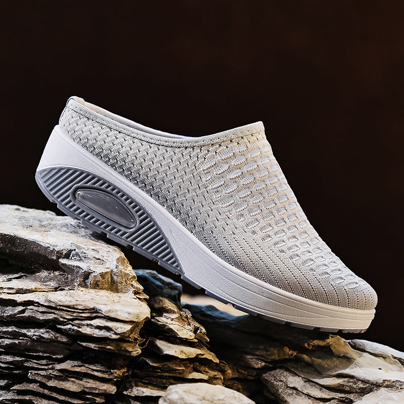 Women's Breathable Mesh Platform Slippers