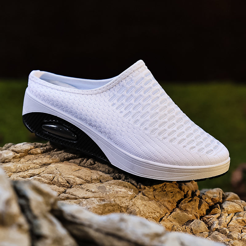 Women's Breathable Mesh Platform Slippers