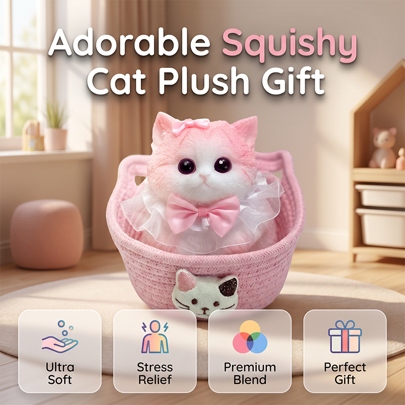 Squishy Cat Plush Gift