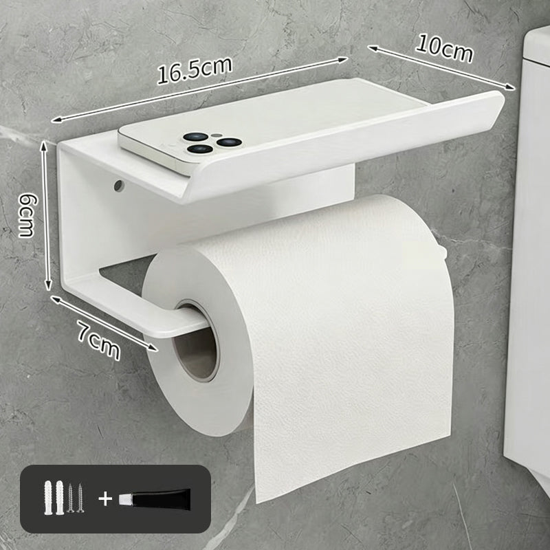 No Drill Carbon Steel Toilet Paper Holder