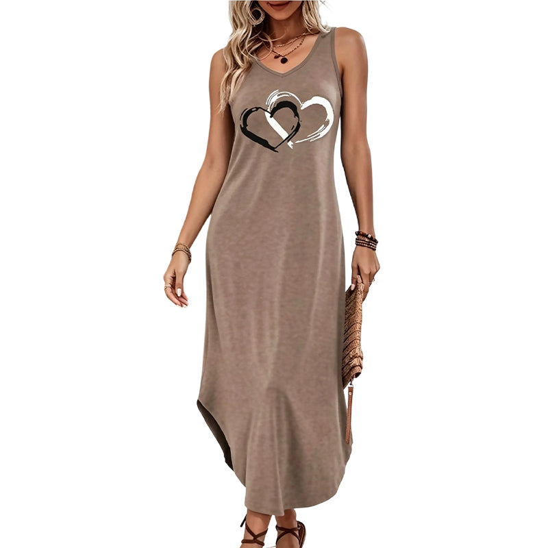 Women Sleeveless Loose Tank Dress