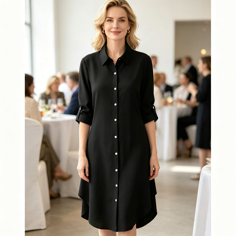 🎉 50% OFF! 👚 Viral Asymmetric Button-Up – Fluid Ease, Layering Perfection ✨
