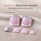 Elegant Pink French Press on Toenails