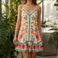 Women's Floral Print Sleeveless Slip Dress