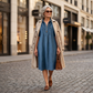 Women's Loose-Fit Denim Shirt Dress