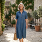 Women's Loose-Fit Denim Shirt Dress