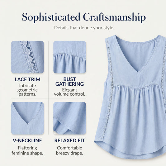 Women's Summer Sleeveless V-Neck Top