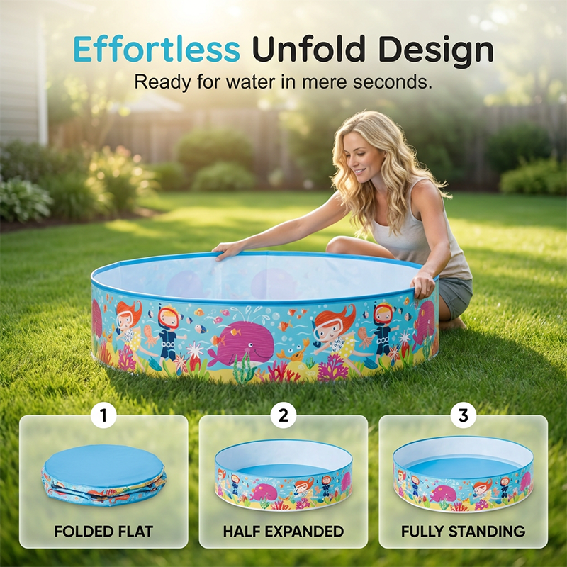 Foldable Kids Backyard Wading Pool