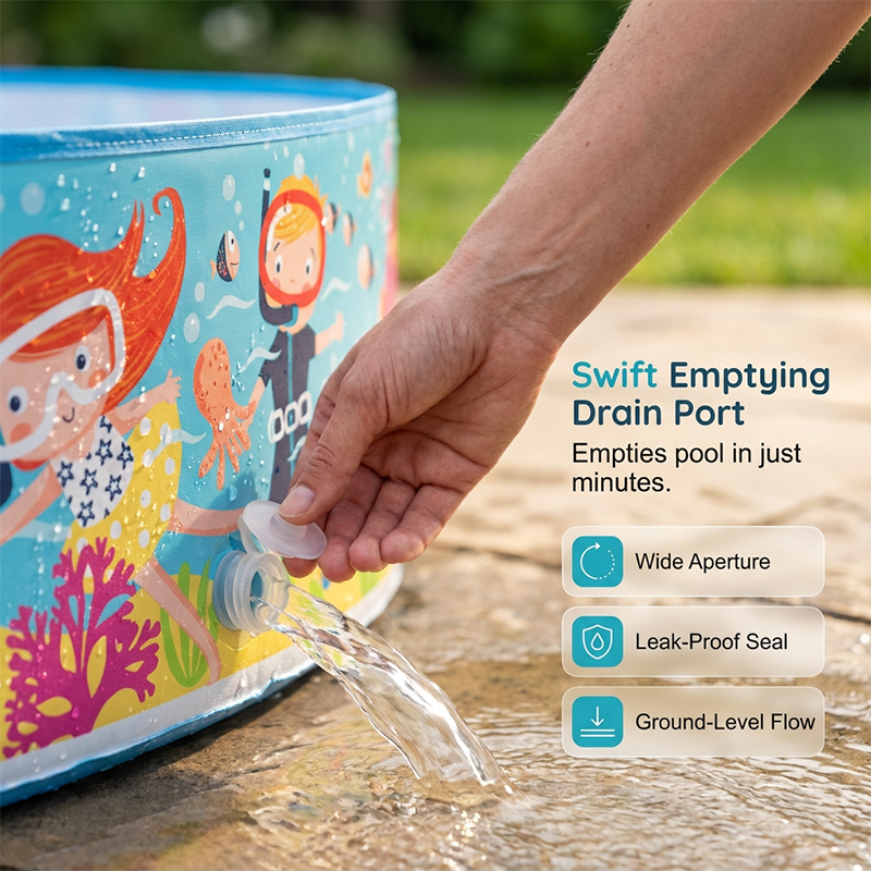 Foldable Kids Backyard Wading Pool