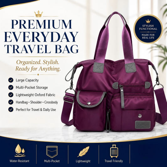 🥳2026 HOT SALE🥳💞50K+ SOLD!👜🌟 50% OFF! Large Waterproof Tote Bag – Spacious main compartment, multiple pockets & 3 carrying ways. Lightweight Oxford fabric – perfect for work, shopping & travel! 💪✨