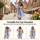 Women's V Neck Babydoll Mini Dress