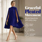 Women's Round-Neck Cape Sleeve Mini Dress