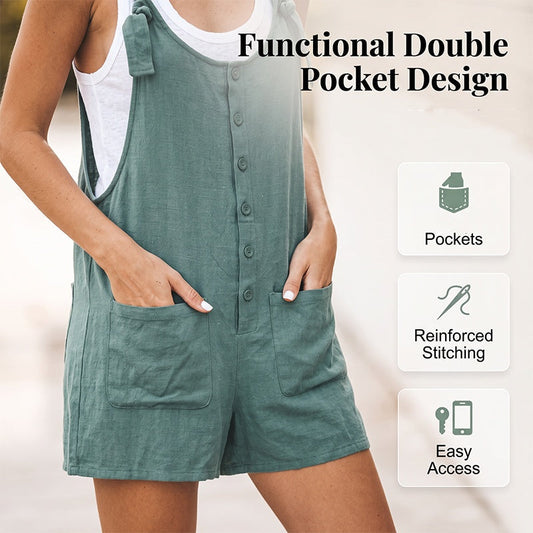 Women's Casual Loose Jumpsuit with Pockets