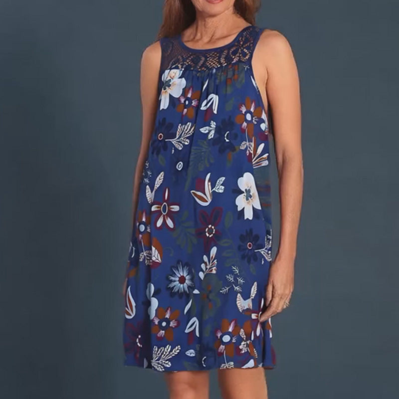 💖Last Day 50% OFF💖💃Stylish women's sleeveless dress with a print