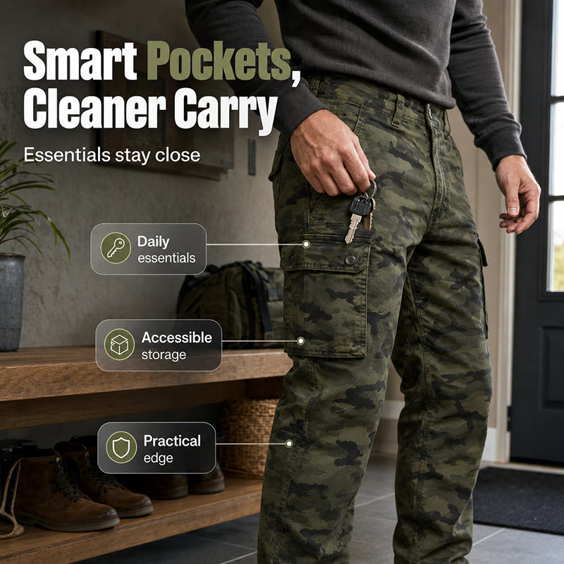 🎉 2026 Sale — Over 62,000 Sold! 👖 Men's Outdoor Straight Leg Cargo Pants – Utility Pockets 🎒