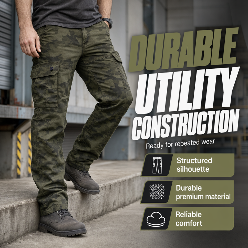 🎉 2026 Sale — Over 62,000 Sold! 👖 Men's Outdoor Straight Leg Cargo Pants – Utility Pockets 🎒