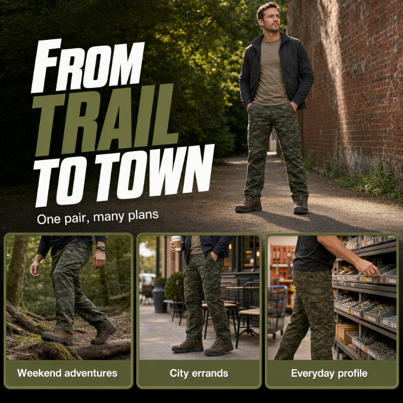 🎉 2026 Sale — Over 62,000 Sold! 👖 Men's Outdoor Straight Leg Cargo Pants – Utility Pockets 🎒