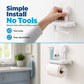 Suction Cup Paper Roll Holder with Storage Tray