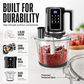 Multi-Functional Food Processor with Touch Control and Glass Bowl