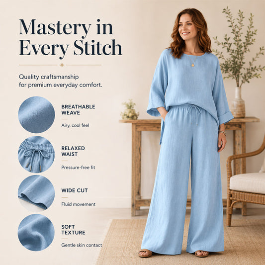 🌿Women's Casual Linen Blend 2-Piece Set