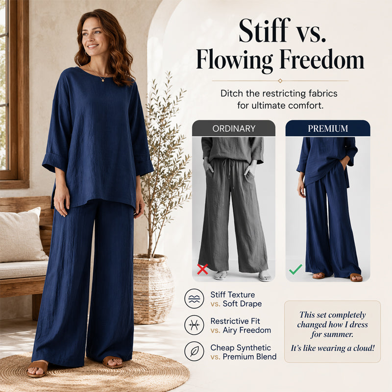 🌿Women's Casual Linen Blend 2-Piece Set