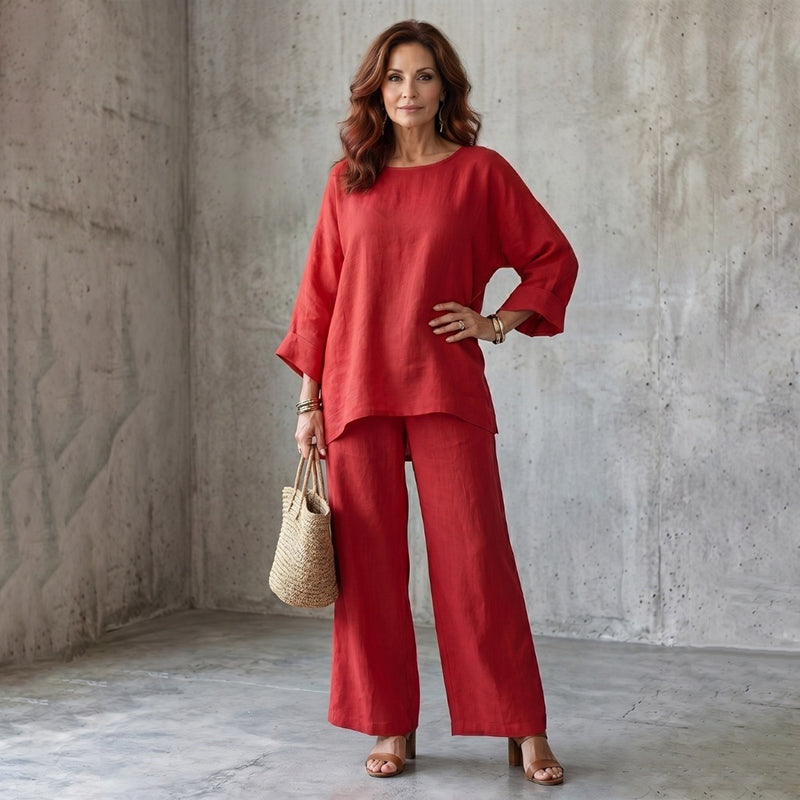 🌿Women's Casual Linen Blend 2-Piece Set