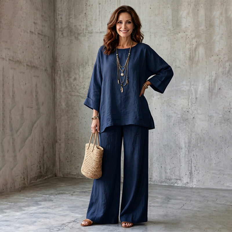 🌿Women's Casual Linen Blend 2-Piece Set