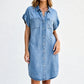 Women's Relaxed Denim Shirt Dress