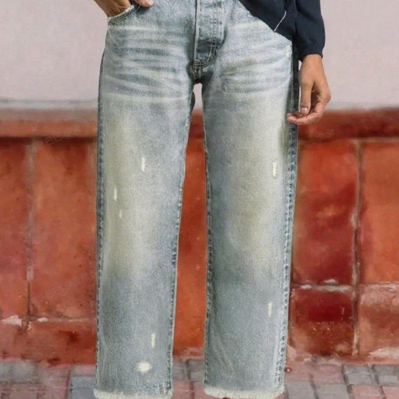 🎉 2026 Sale — Over 27,000 Sold! 💞 Retro Cropped Straight Jeans – Timeless Vintage Vibes 🌸