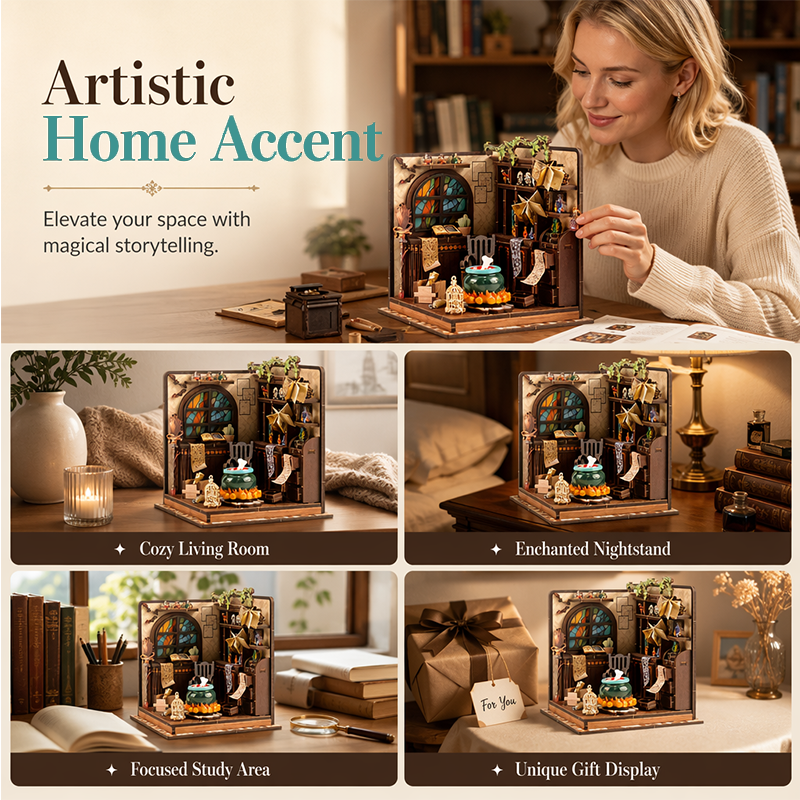 DIY Miniature Wooden House Kit