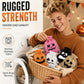 Halloween Drawstring Burlap Bags Spooky Face Treat Pouch