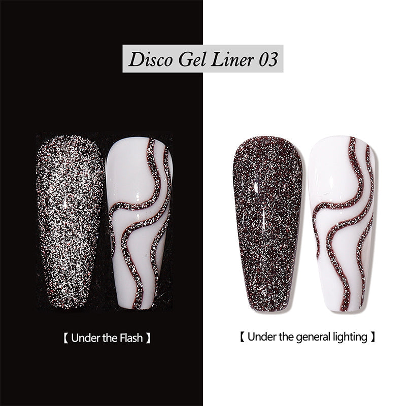 💅50% OFF FLASH SALE | Reflective Glitter Gel Nail Polish Liner