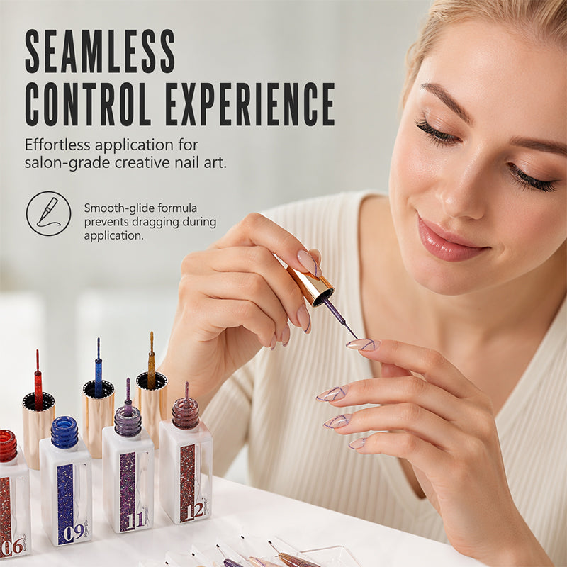 💅50% OFF FLASH SALE | Reflective Glitter Gel Nail Polish Liner