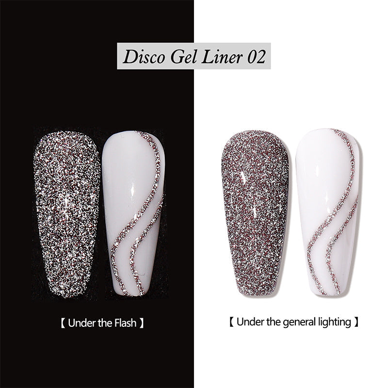 💅50% OFF FLASH SALE | Reflective Glitter Gel Nail Polish Liner