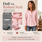 Women's Waffle Knit Long Sleeve Top