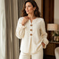 Women's Waffle Knit Long Sleeve Top