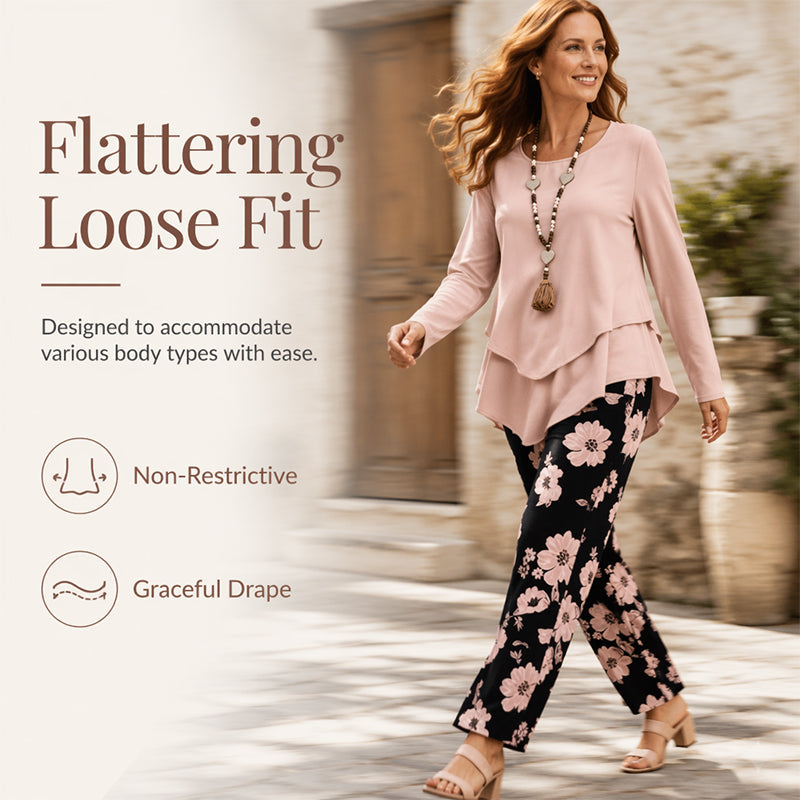 Women's Casual Top & Pants Two Piece Set