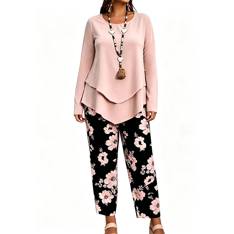 Women's Casual Top & Pants Two Piece Set