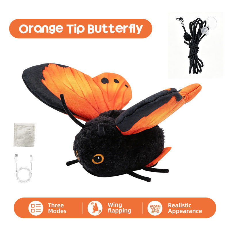 🦋🐱 Smart Sensing Flapping Butterfly Toy – 50% OFF! 🐈Perfect Playmate for Pets！Motion-activated, realistic flight, interactive fun – keeps your cat engaged for hours. 🔥✨