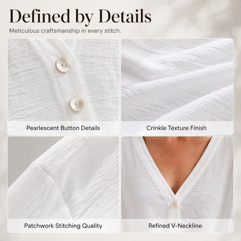 Women’s V-Neck Button Up Cardigan Casual Shirt