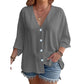 Women’s V-Neck Button Up Cardigan Casual Shirt
