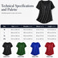 Women's Elegant Printed V-Neck Top