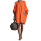 🌿Cotton And Linen Oversized Batwing Sleeve Dress