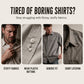 Men's Classic Fit Short Sleeve Striped Shirt