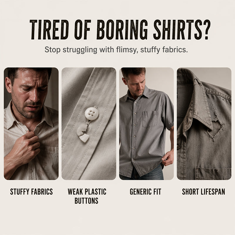 Men's Classic Fit Short Sleeve Striped Shirt