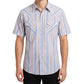 Men's Classic Fit Short Sleeve Striped Shirt